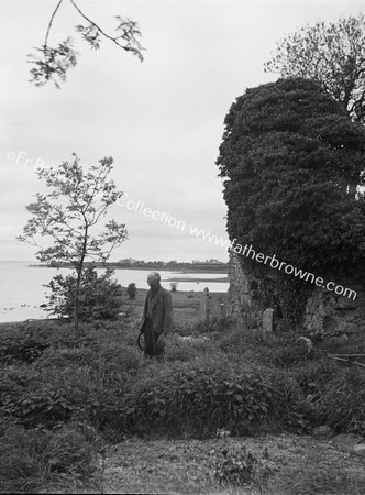 LOUGH NEAGH THROUGH RUINED E GABLE